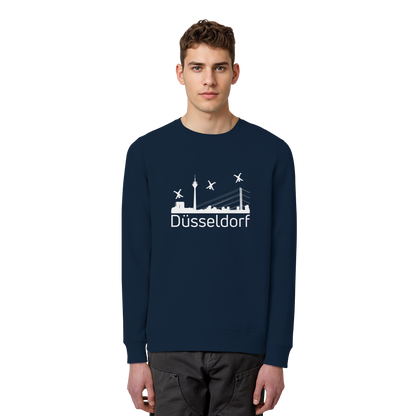 Skyline - Düsseldorf White - Organic Basic Unisex Sweatshirt