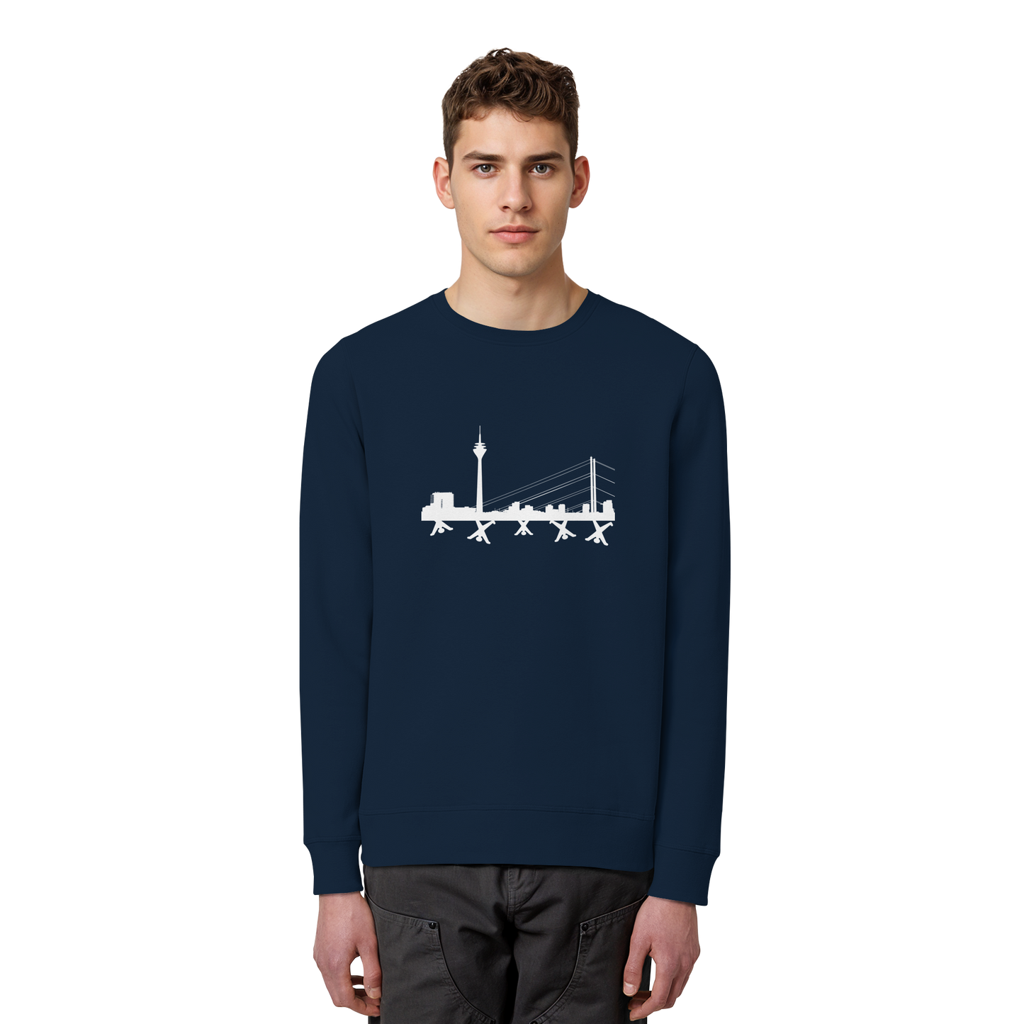 Skyline - White - Organic Basic Unisex Sweatshirt