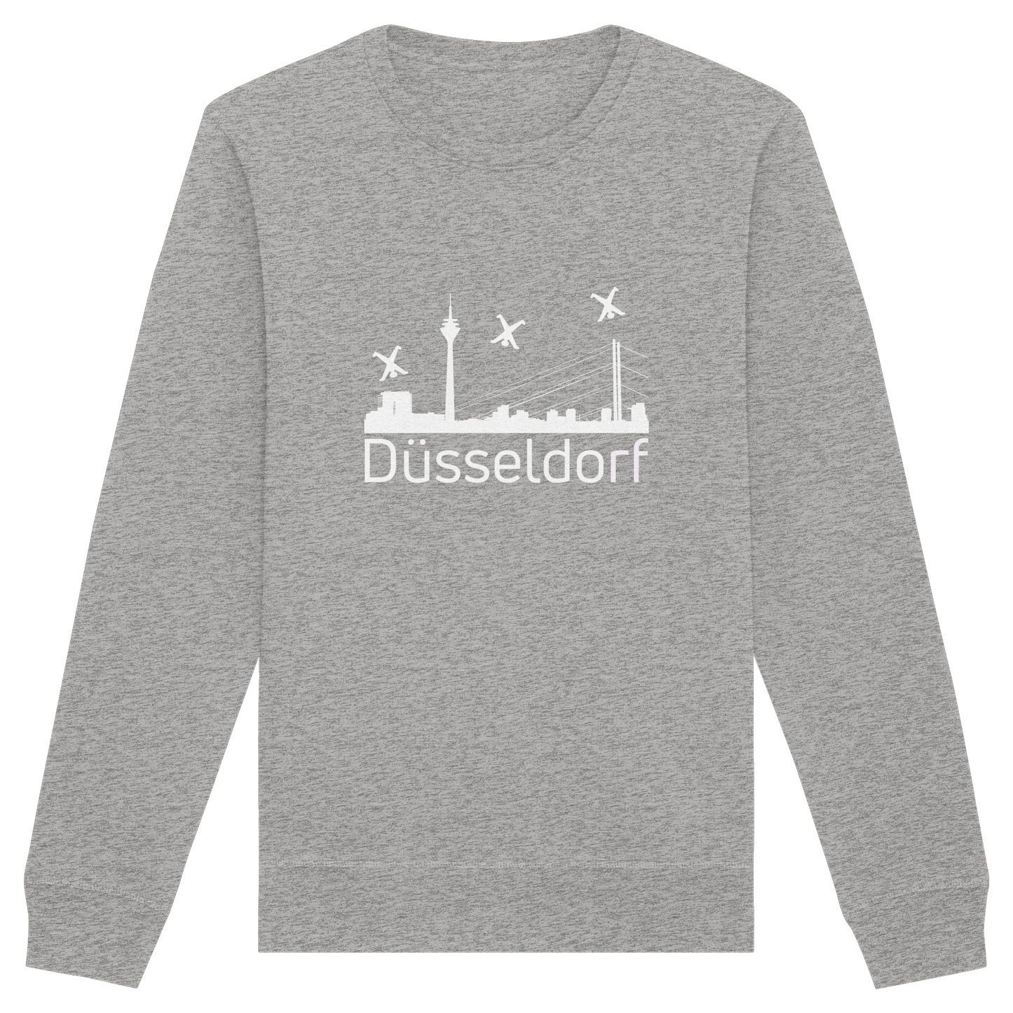 Skyline - Düsseldorf White - Organic Basic Unisex Sweatshirt
