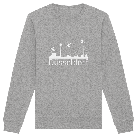 Skyline - Düsseldorf White - Organic Basic Unisex Sweatshirt