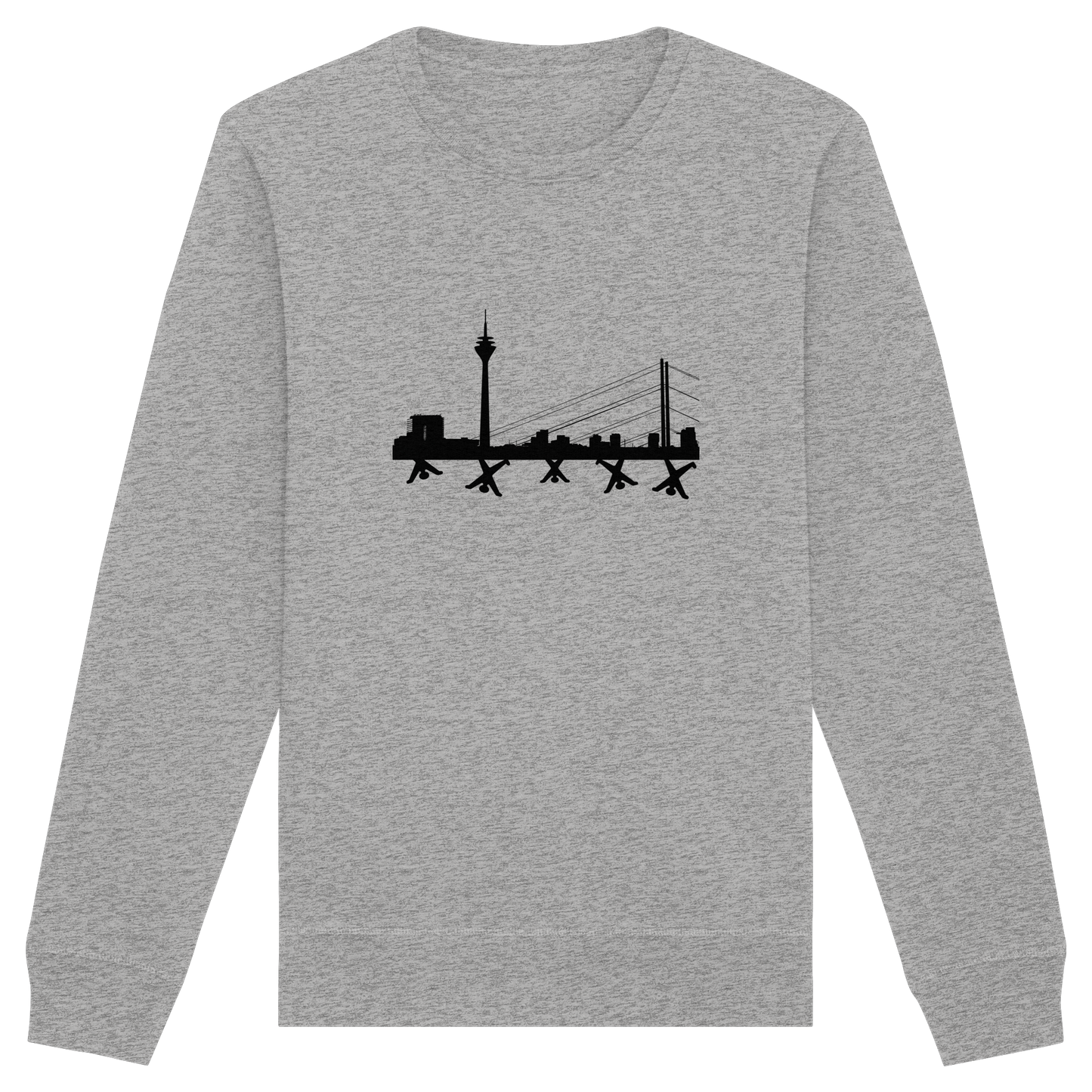 Skyline - Black - Organic Basic Unisex Sweatshirt