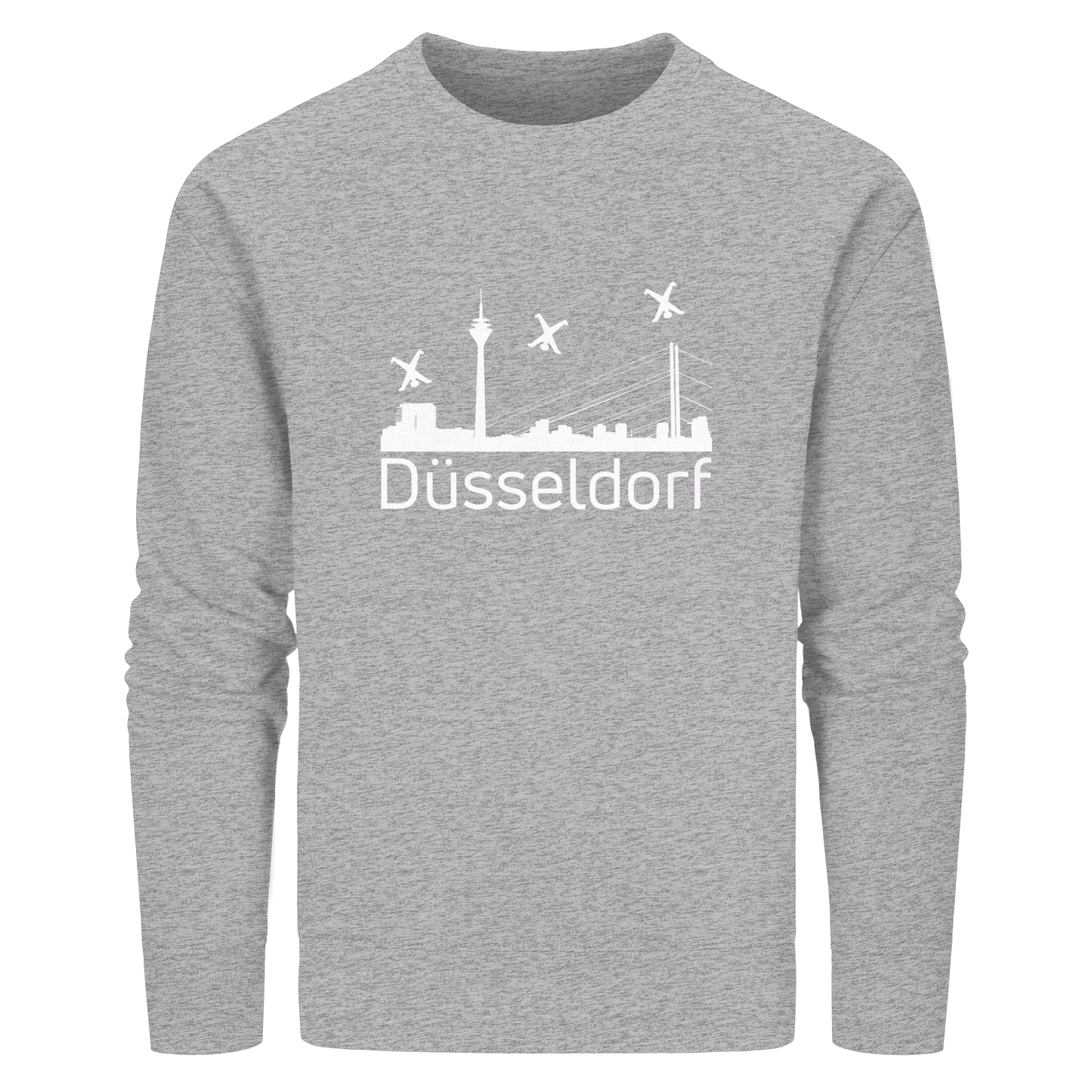 Skyline - Düsseldorf White - Organic Basic Unisex Sweatshirt