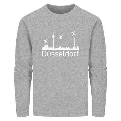 Skyline - Düsseldorf White - Organic Basic Unisex Sweatshirt