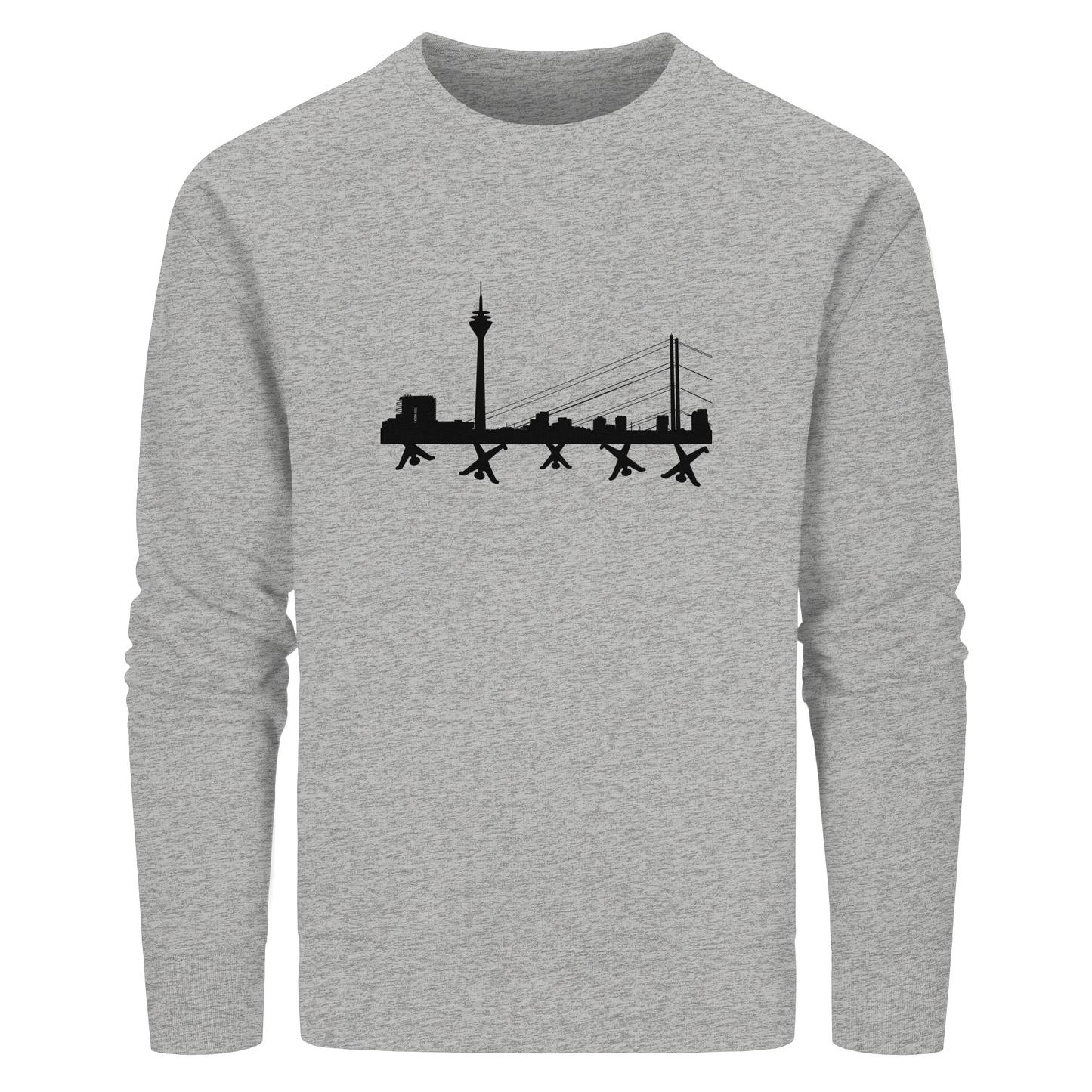 Skyline - Black - Organic Basic Unisex Sweatshirt