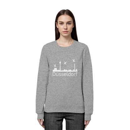 Skyline - Düsseldorf White - Organic Basic Unisex Sweatshirt