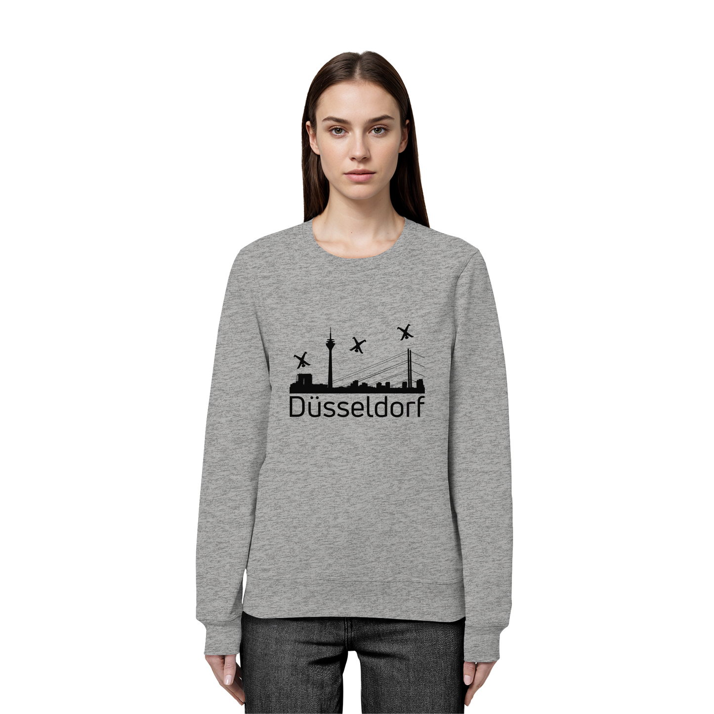 Skyline - Düsseldorf Black - Organic Basic Unisex Sweatshirt
