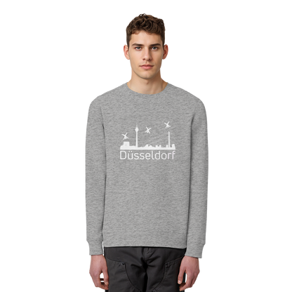 Skyline - Düsseldorf White - Organic Basic Unisex Sweatshirt