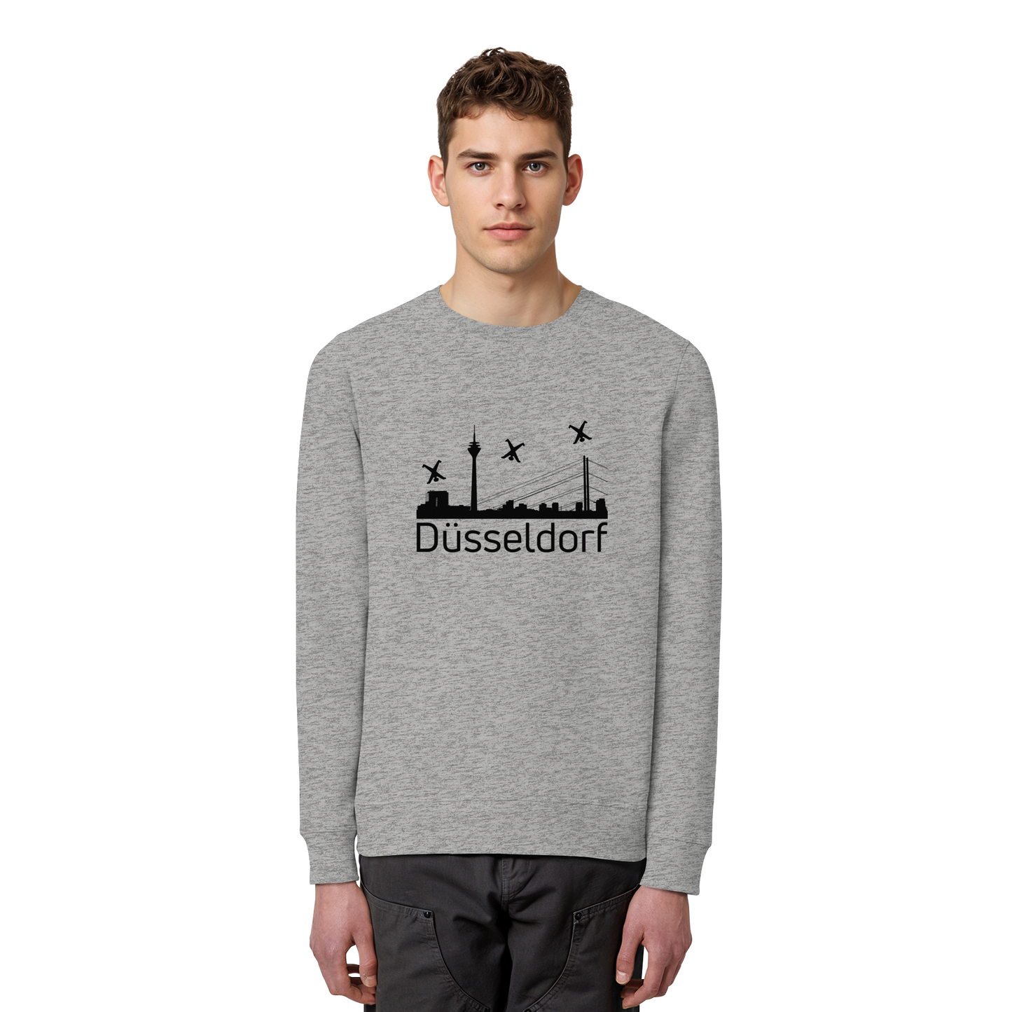 Skyline - Düsseldorf Black - Organic Basic Unisex Sweatshirt