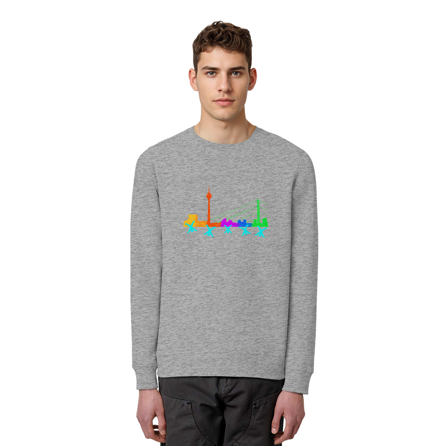 Skyline - Rainbow - Organic Basic Unisex Sweatshirt