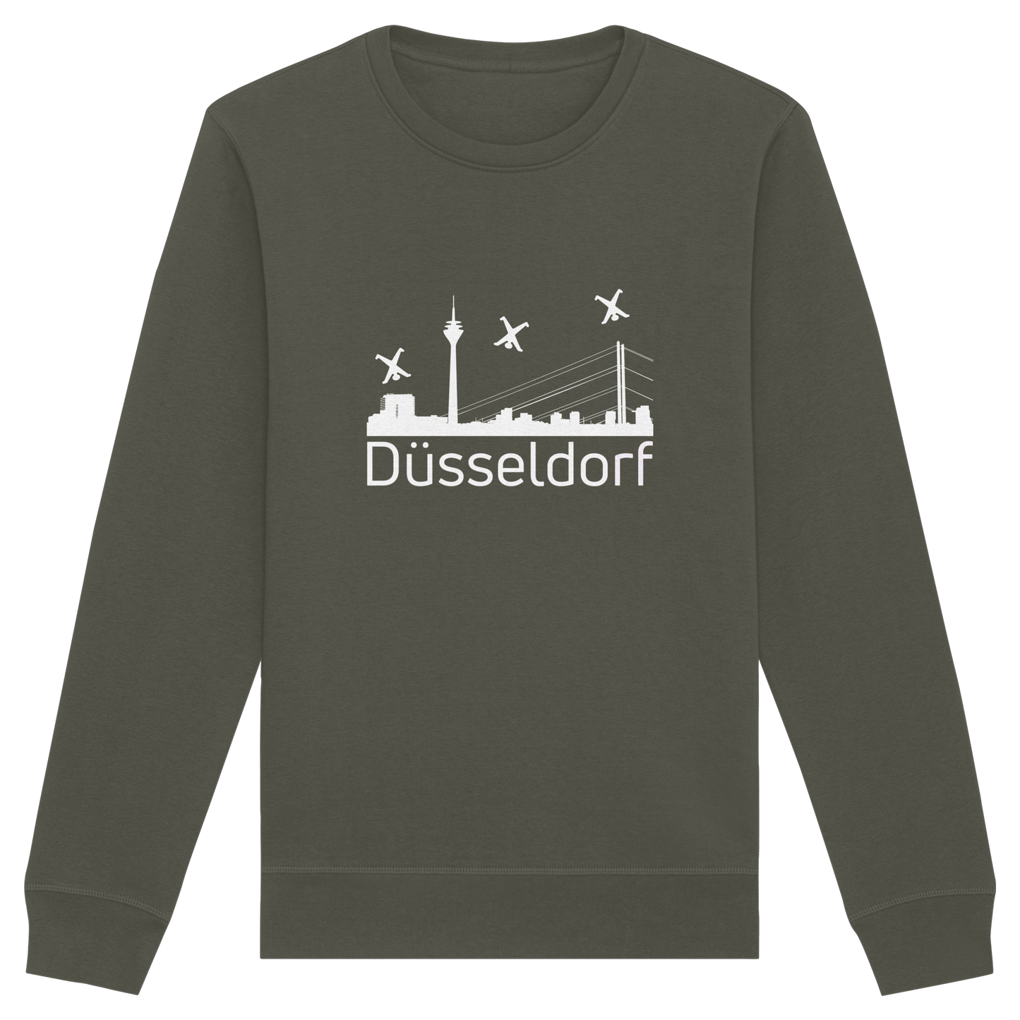 Skyline - Düsseldorf White - Organic Basic Unisex Sweatshirt