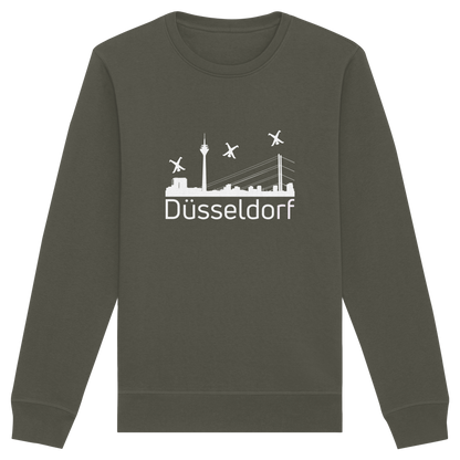 Skyline - Düsseldorf White - Organic Basic Unisex Sweatshirt