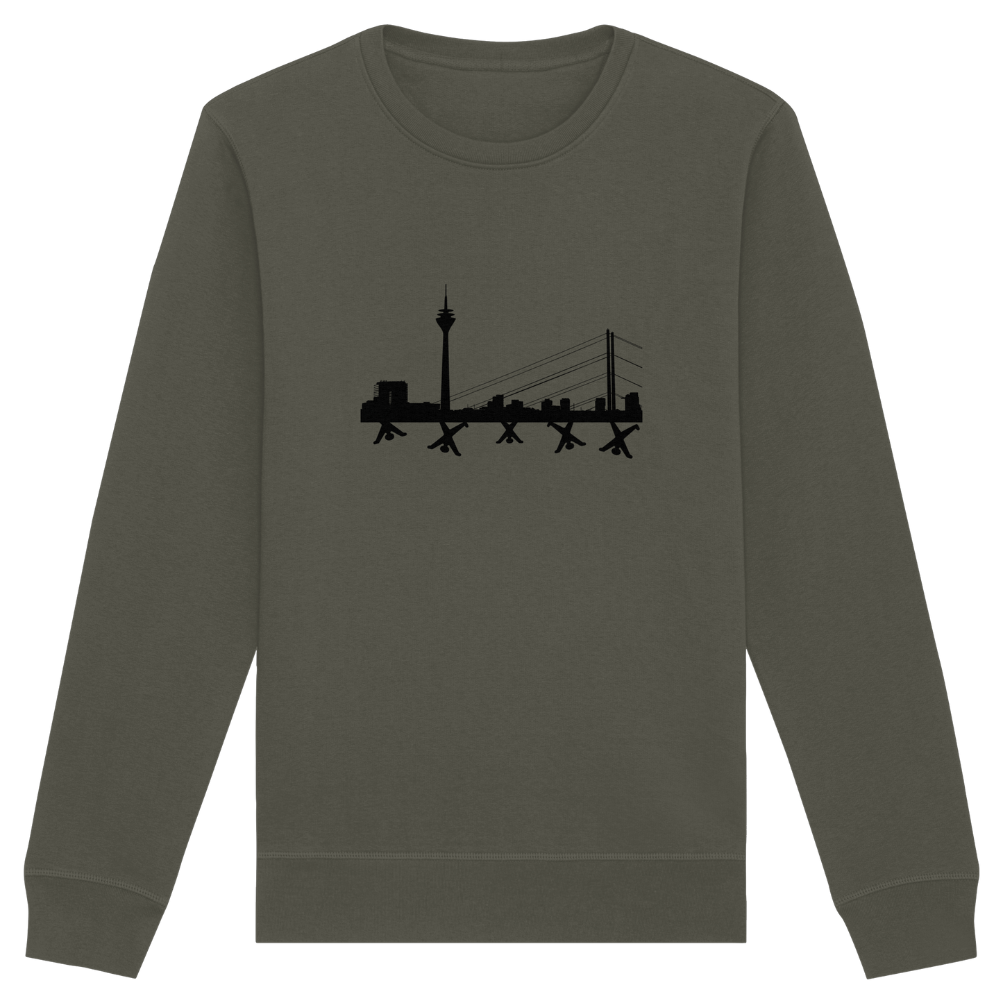 Skyline - Black - Organic Basic Unisex Sweatshirt