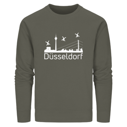 Skyline - Düsseldorf White - Organic Basic Unisex Sweatshirt