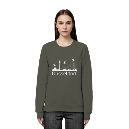 Skyline - Düsseldorf White - Organic Basic Unisex Sweatshirt