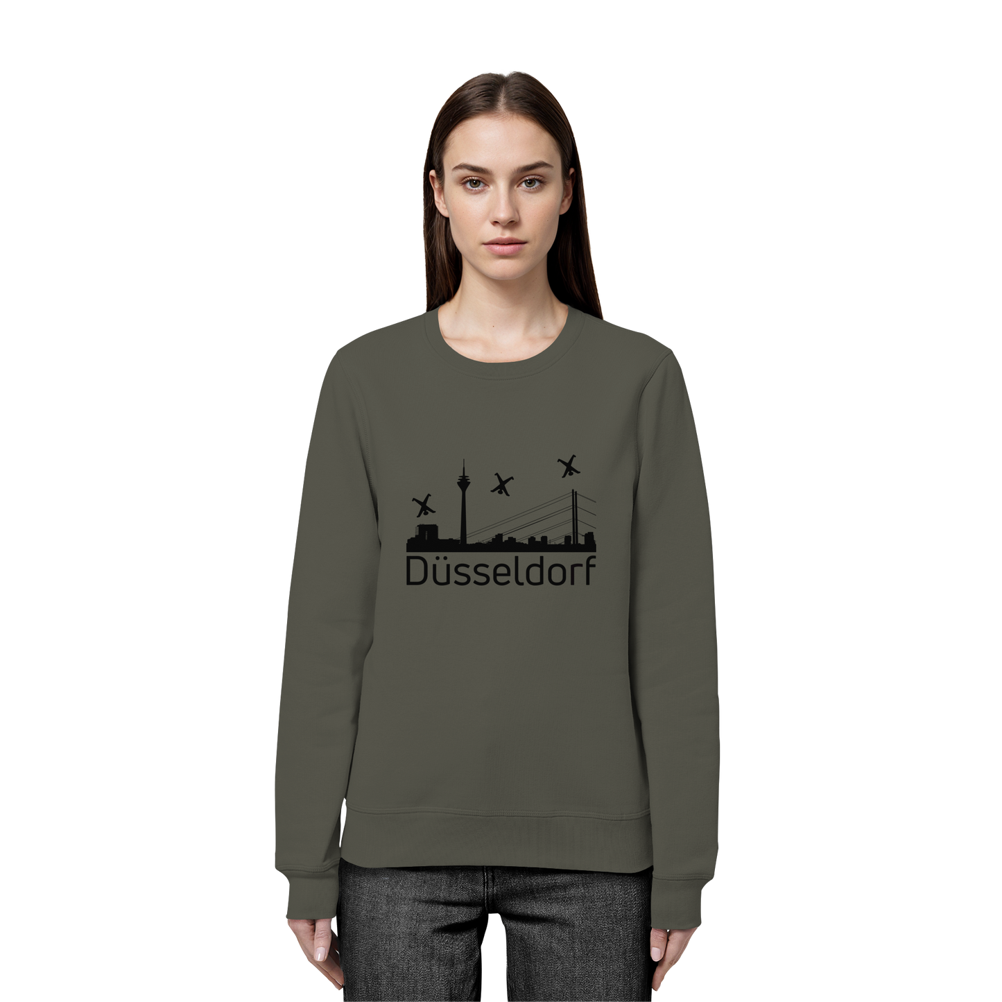 Skyline - Düsseldorf Black - Organic Basic Unisex Sweatshirt