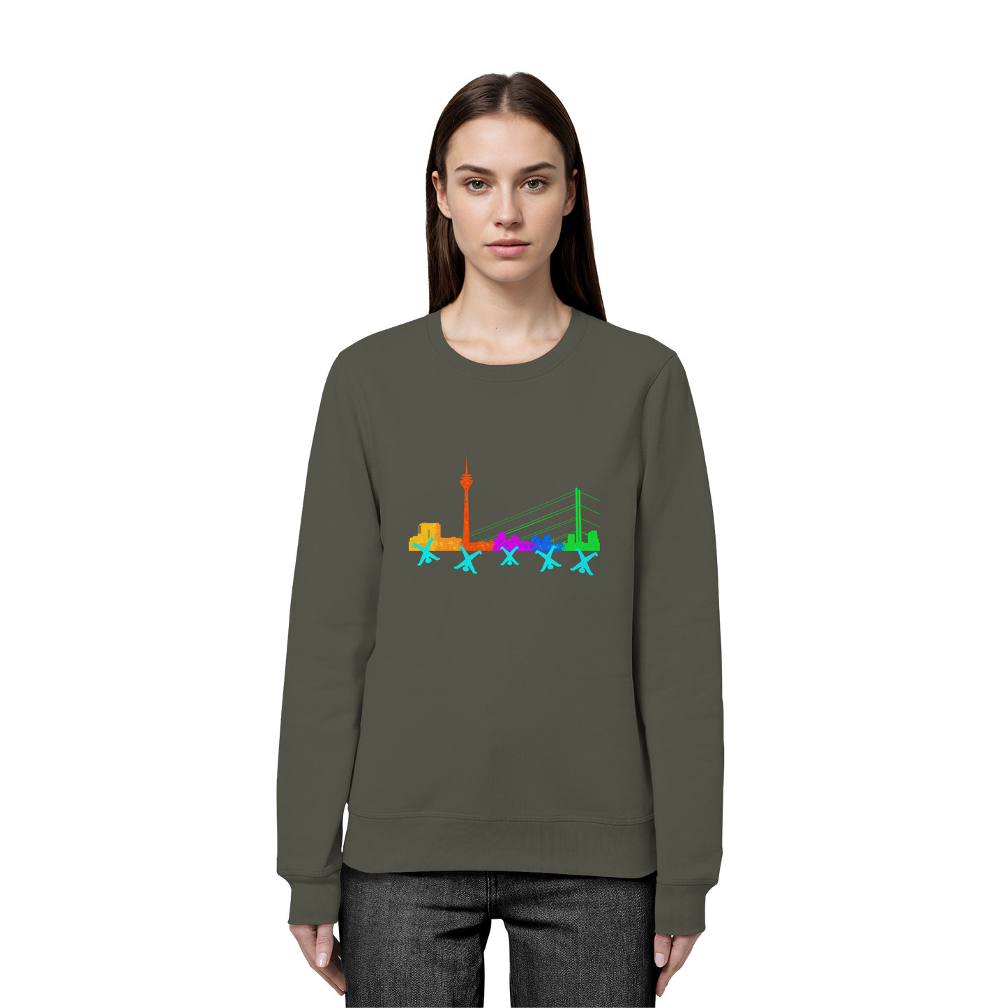 Skyline - Rainbow - Organic Basic Unisex Sweatshirt