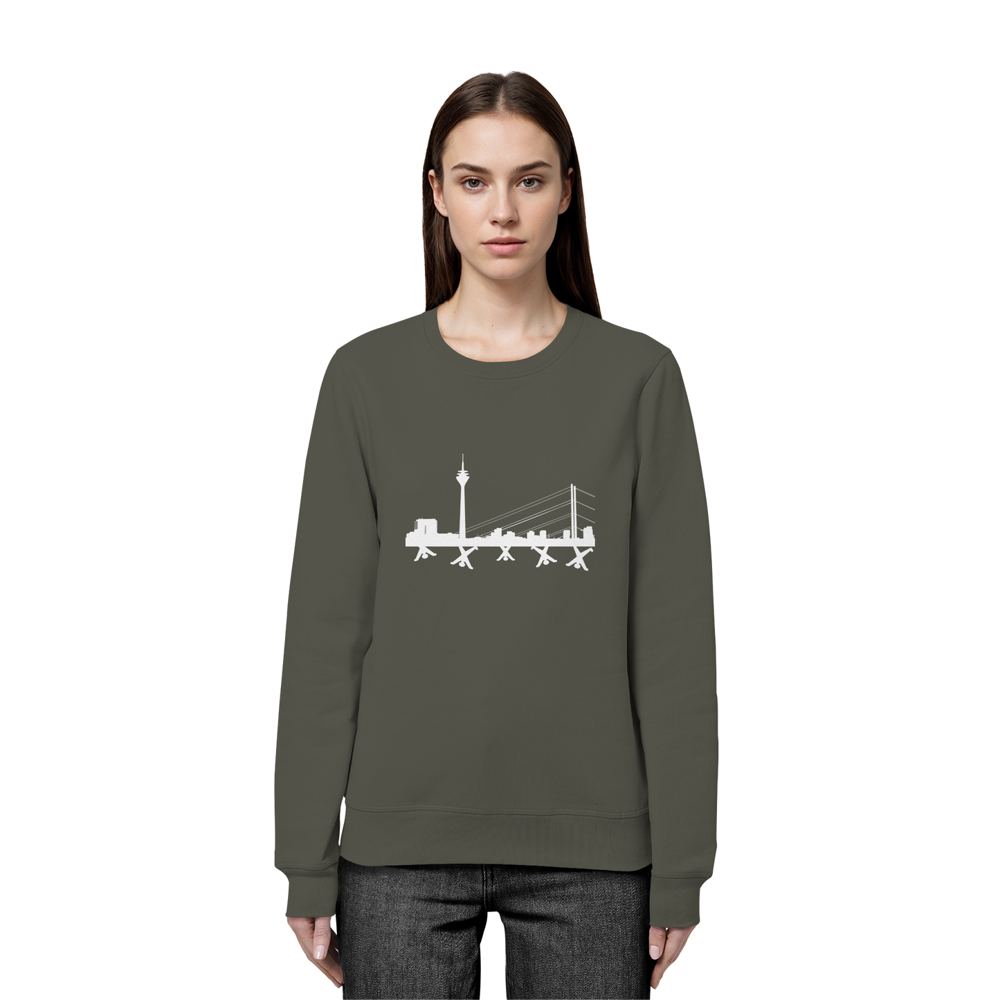 Skyline - White - Organic Basic Unisex Sweatshirt
