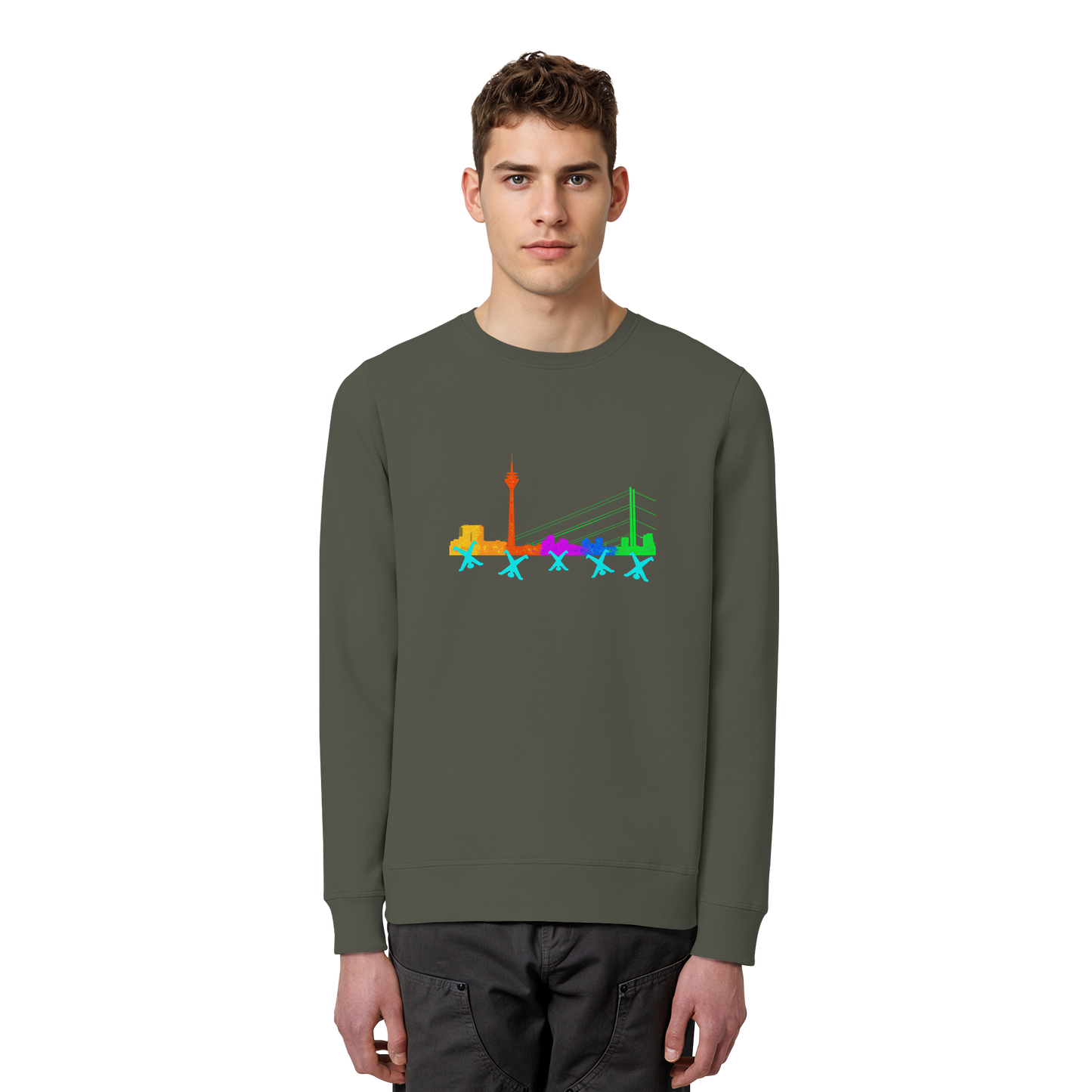 Skyline - Rainbow - Organic Basic Unisex Sweatshirt