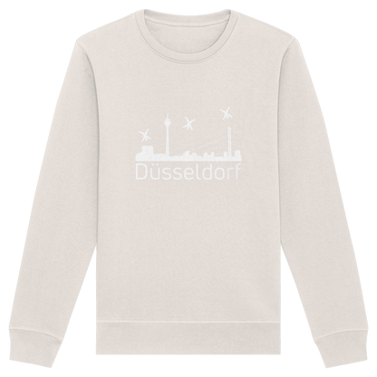 Skyline - Düsseldorf White - Organic Basic Unisex Sweatshirt