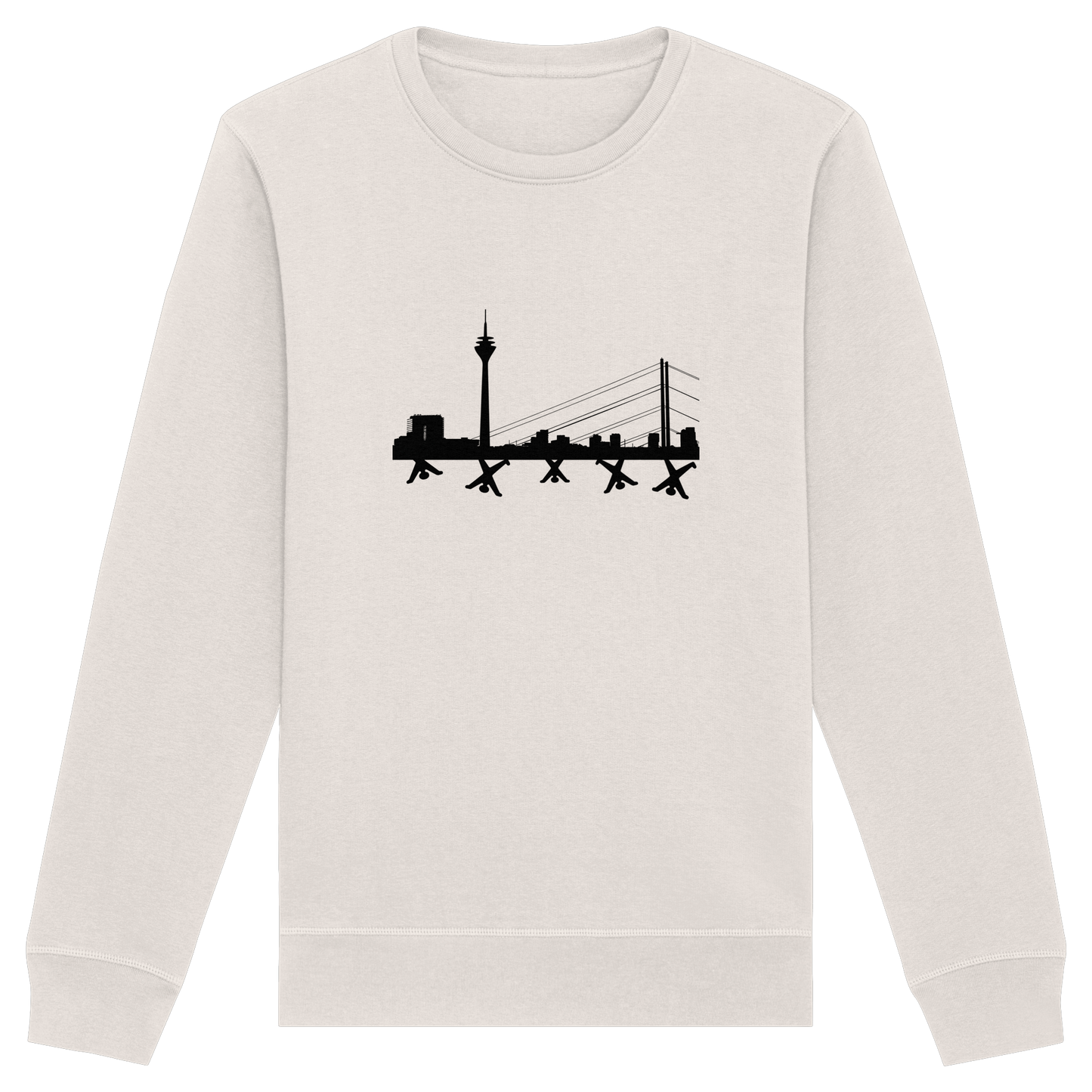 Skyline - Black - Organic Basic Unisex Sweatshirt