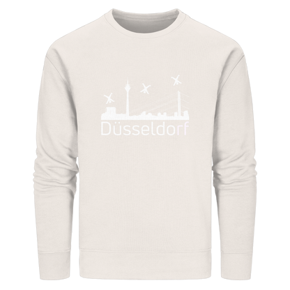 Skyline - Düsseldorf White - Organic Basic Unisex Sweatshirt