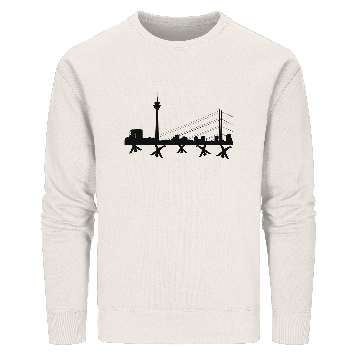 Skyline - Black - Organic Basic Unisex Sweatshirt