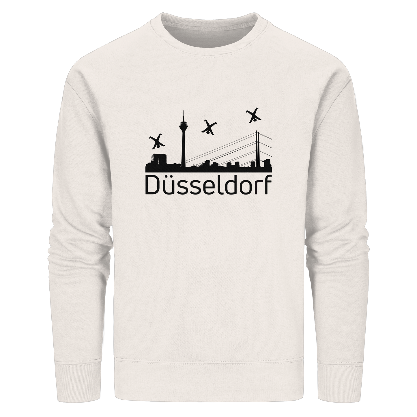 Skyline - Düsseldorf Black - Organic Basic Unisex Sweatshirt