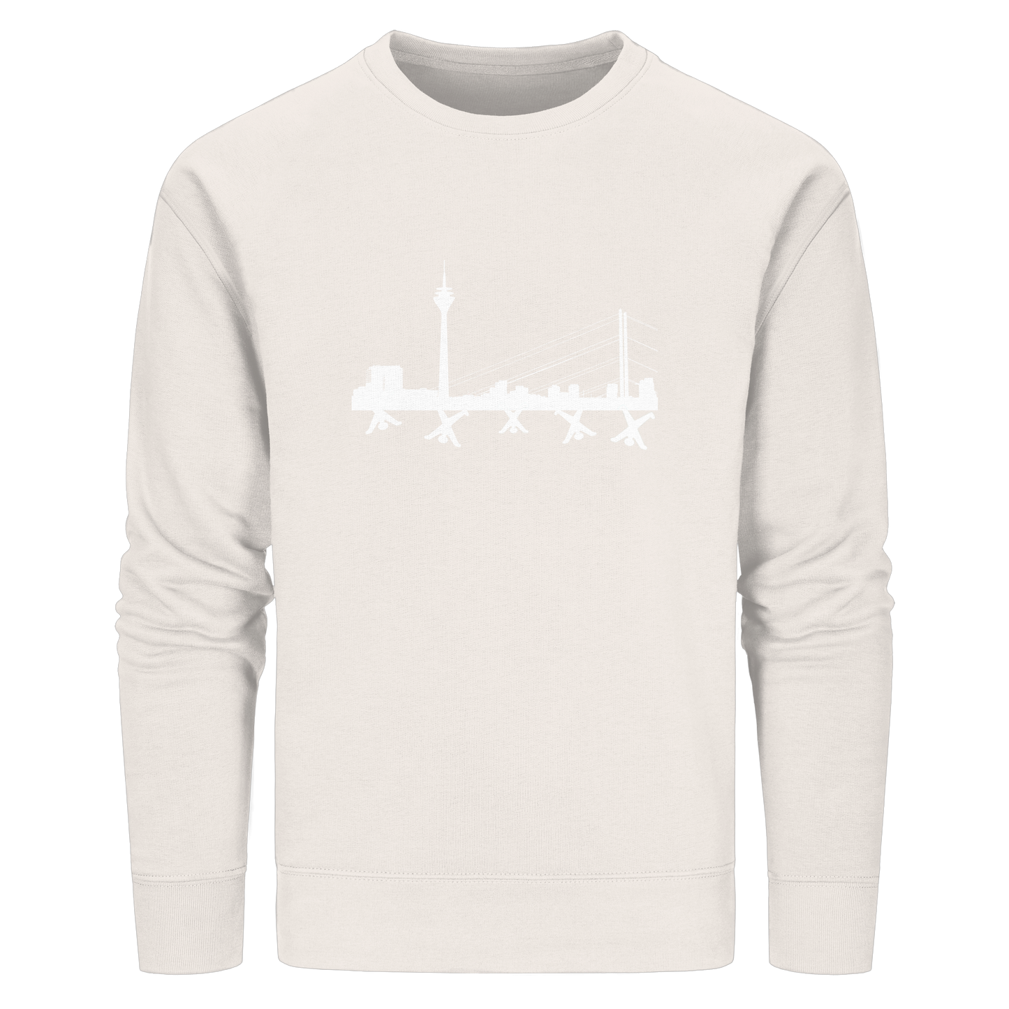 Skyline - White - Organic Basic Unisex Sweatshirt