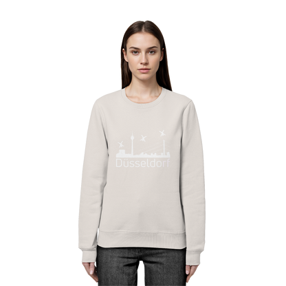 Skyline - Düsseldorf White - Organic Basic Unisex Sweatshirt