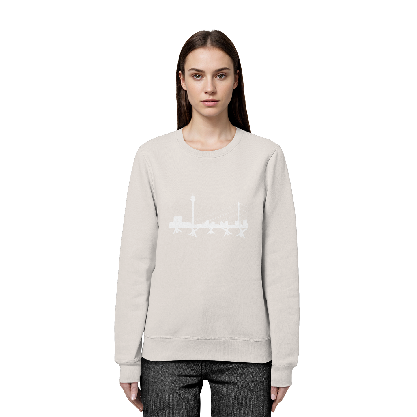 Skyline - White - Organic Basic Unisex Sweatshirt