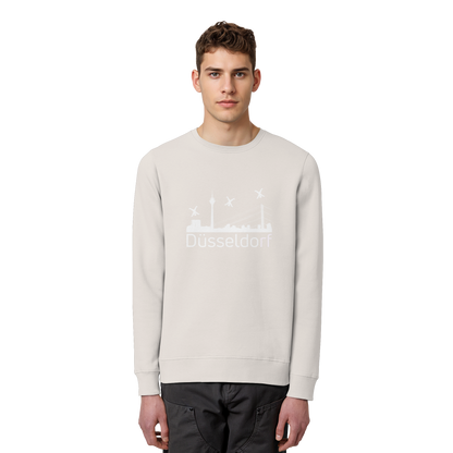Skyline - Düsseldorf White - Organic Basic Unisex Sweatshirt