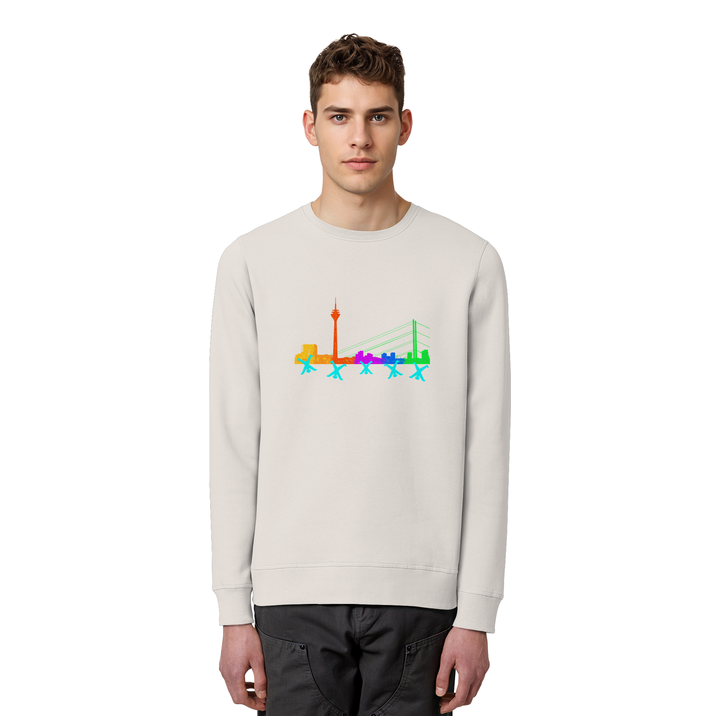 Skyline - Rainbow - Organic Basic Unisex Sweatshirt
