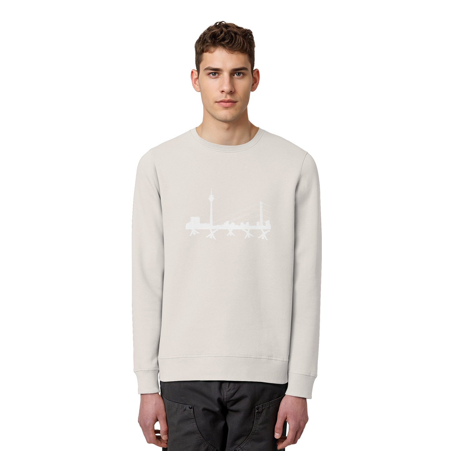 Skyline - White - Organic Basic Unisex Sweatshirt