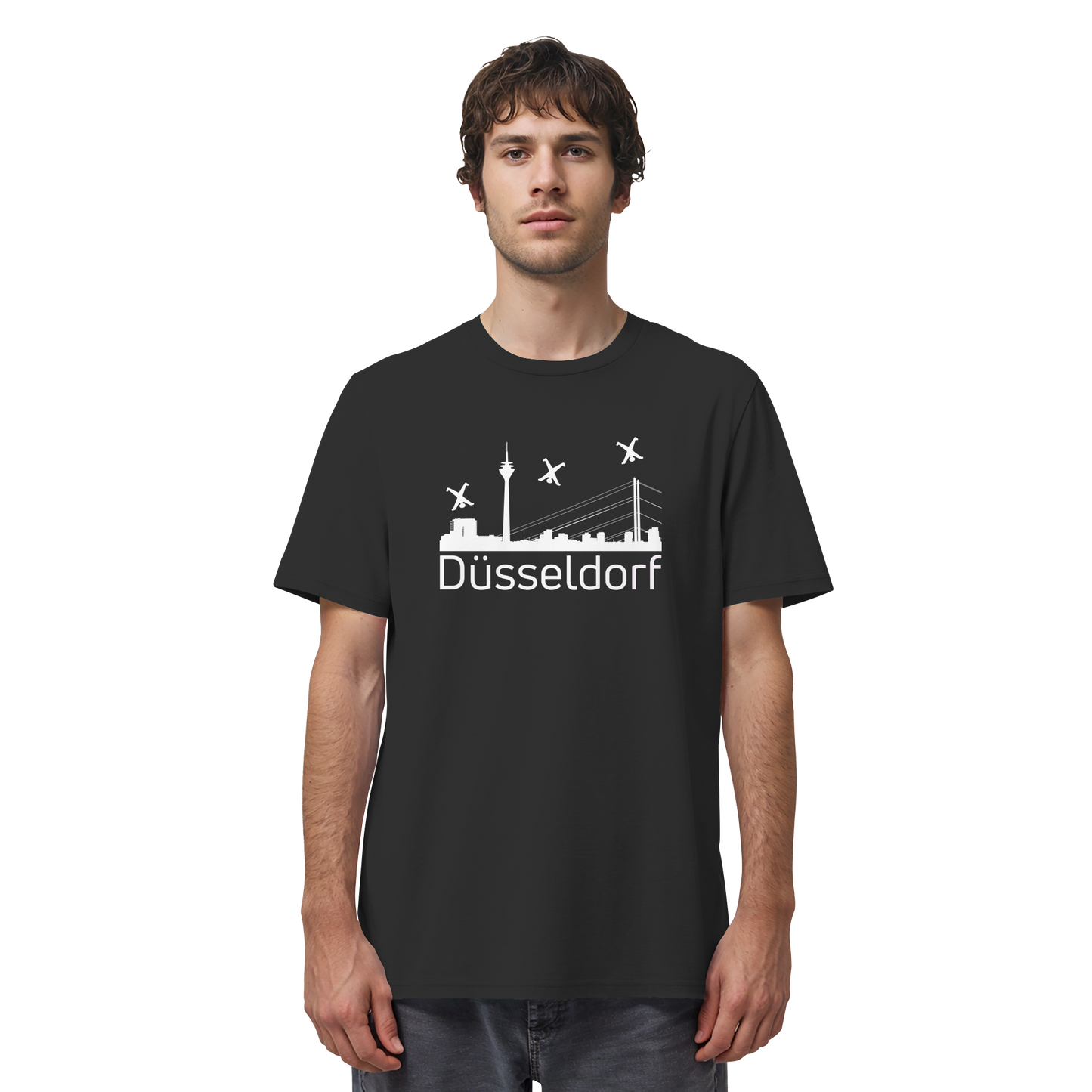 Skyline - Düsseldorf White - Organic Shirt