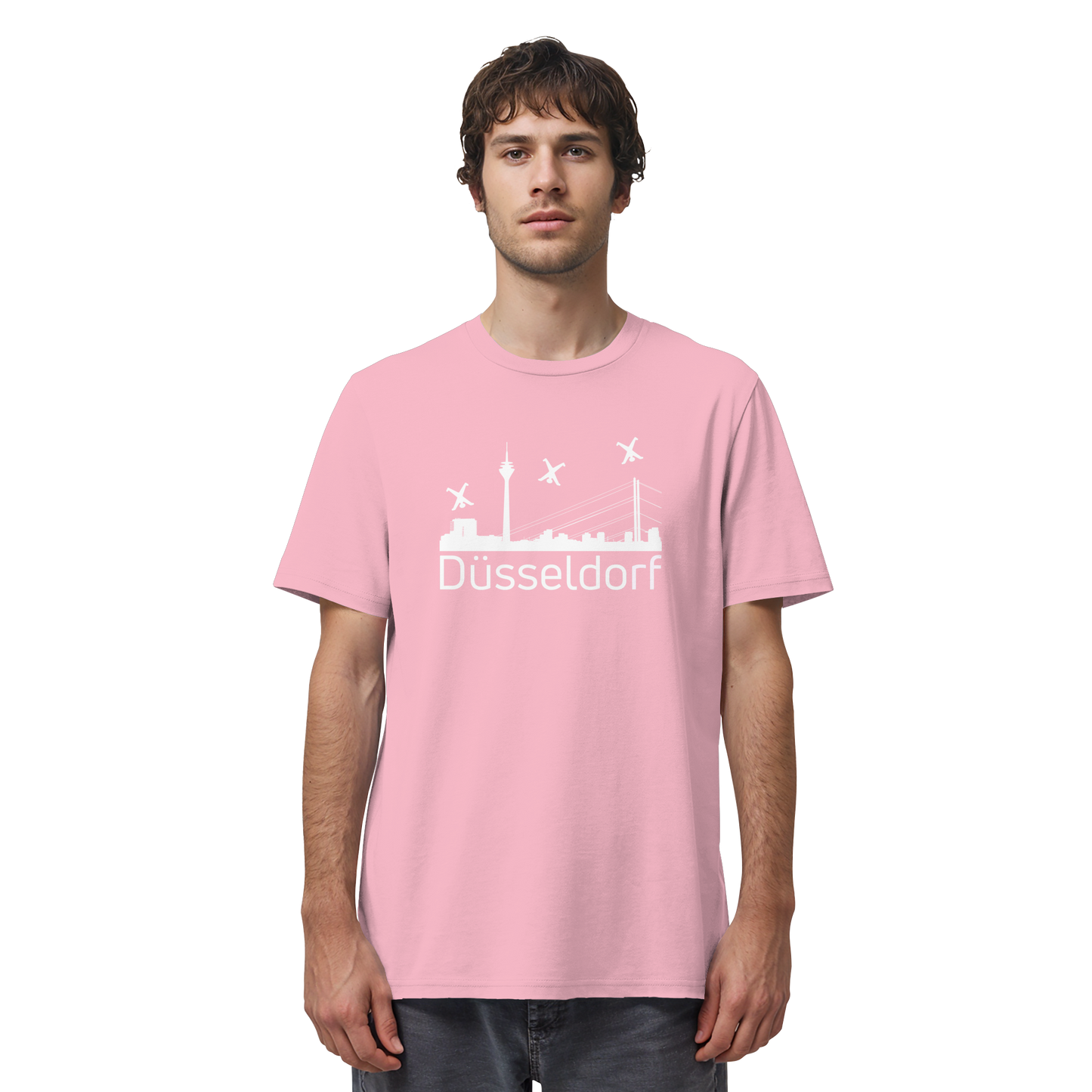 Skyline - Düsseldorf White - Organic Shirt