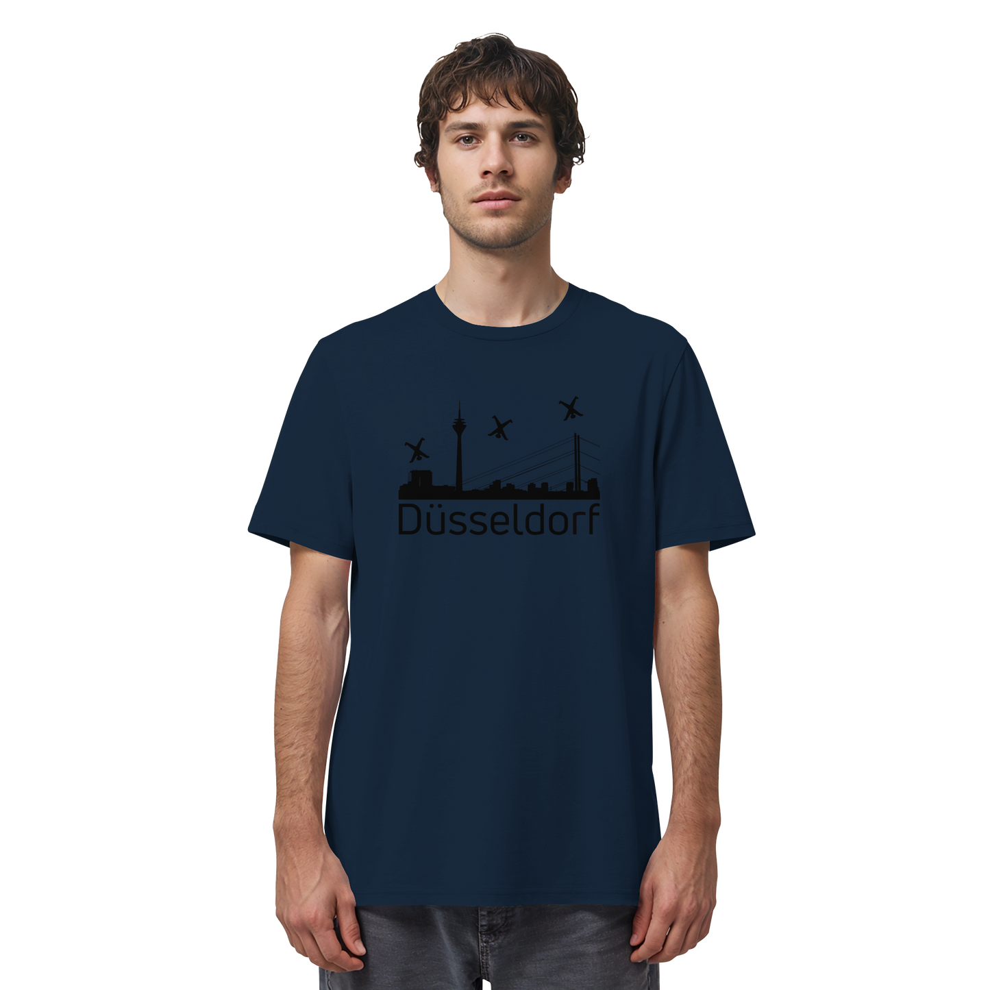 Skyline - Düsseldorf Black - Organic Shirt