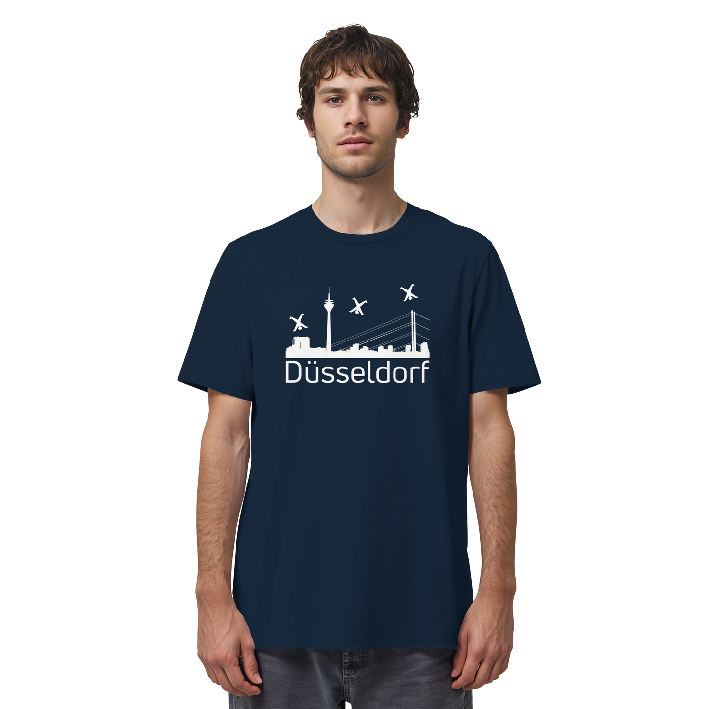 Skyline - Düsseldorf White - Organic Shirt