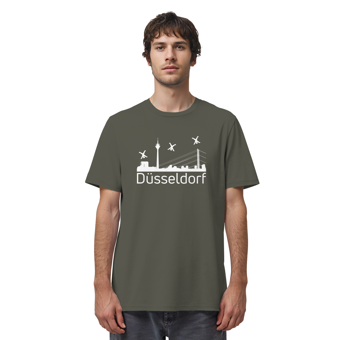 Skyline - Düsseldorf White - Organic Shirt