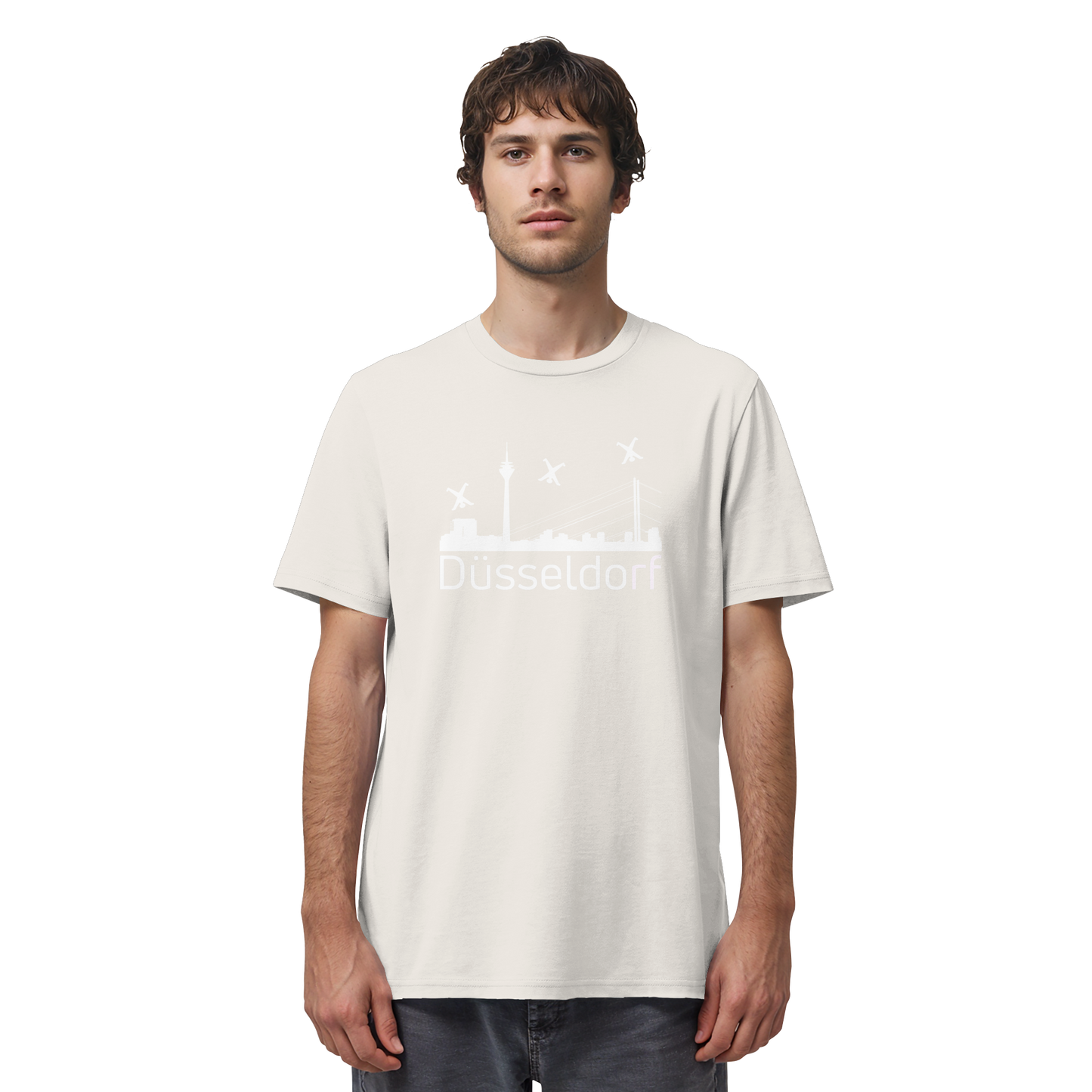 Skyline - Düsseldorf White - Organic Shirt