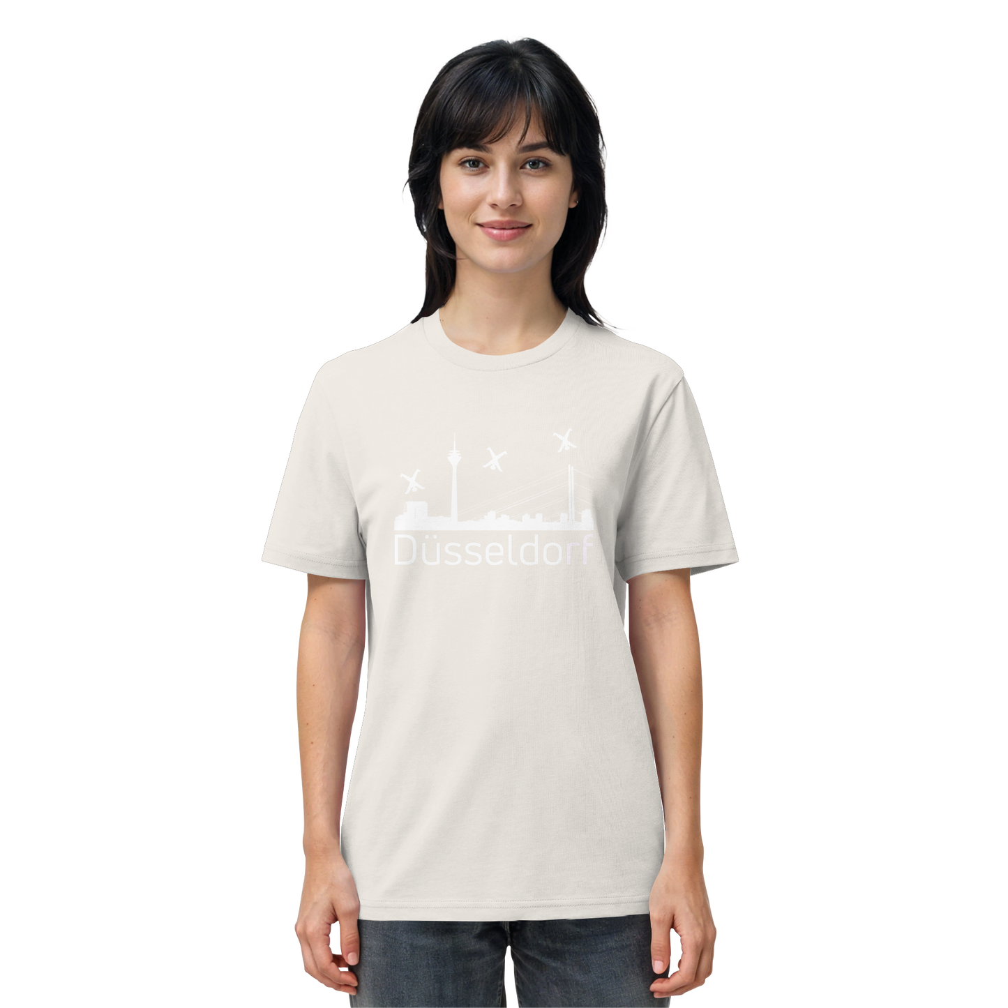 Skyline - Düsseldorf White - Organic Shirt