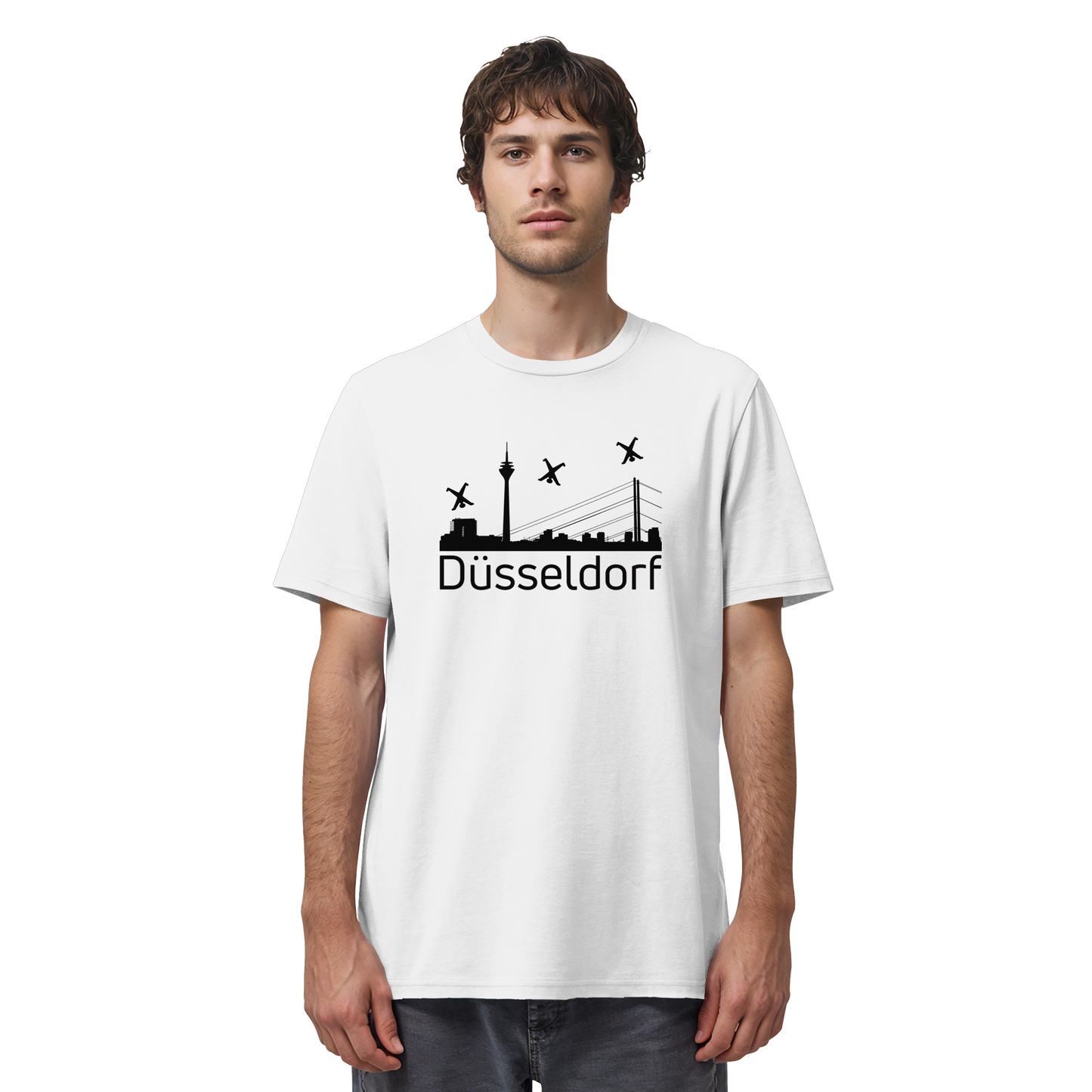 Skyline - Düsseldorf Black - Organic Shirt