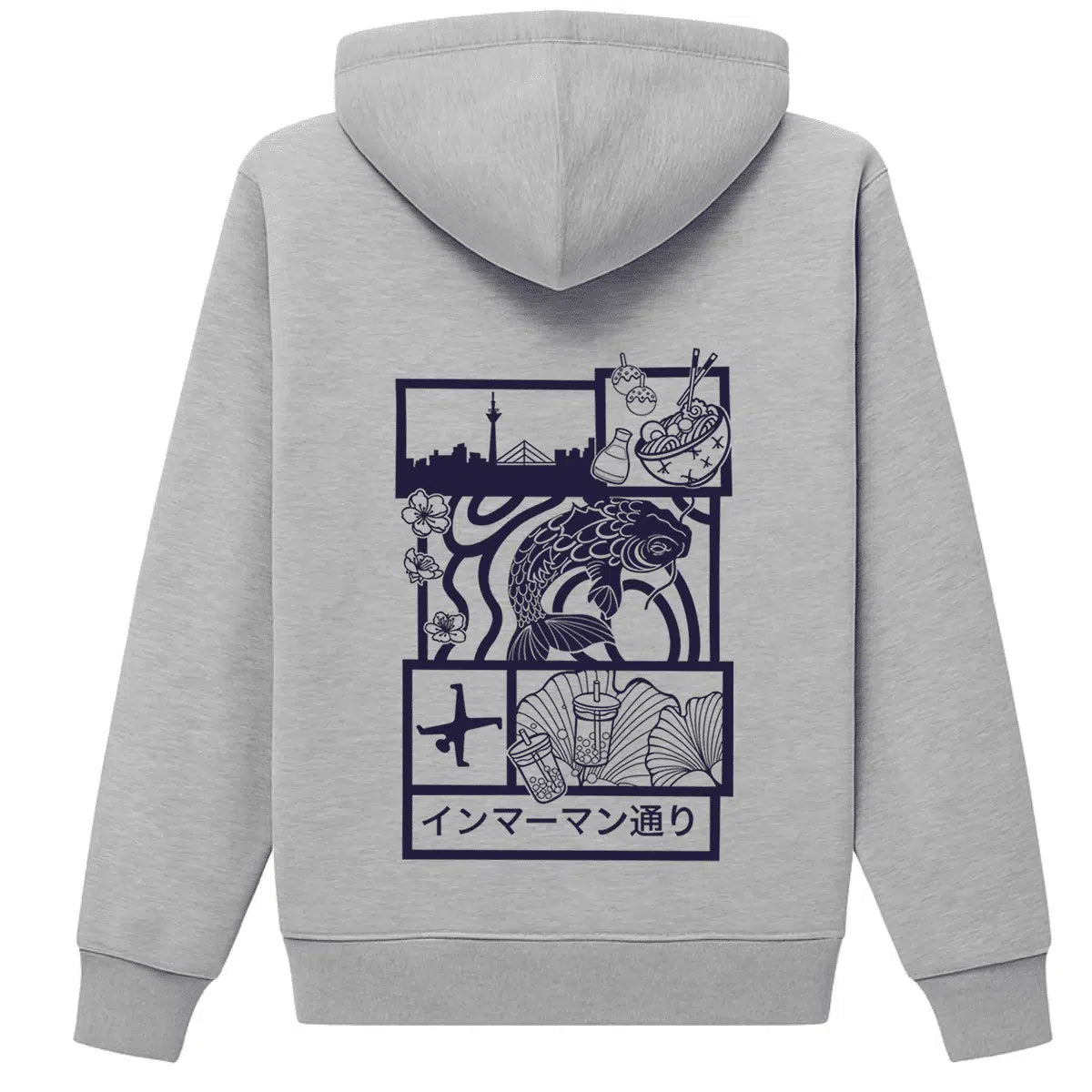 Hoodie Japan Koi Purple