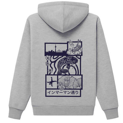 Hoodie Japan Koi Purple