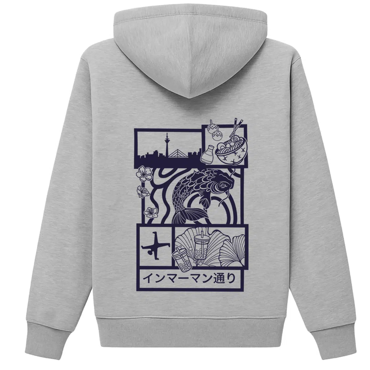 Hoodie Japan Koi Purple