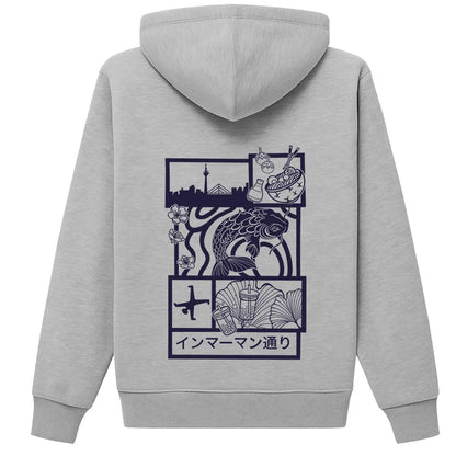 Hoodie Japan Koi Purple