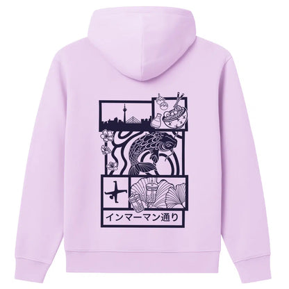 Hoodie Japan Koi Purple