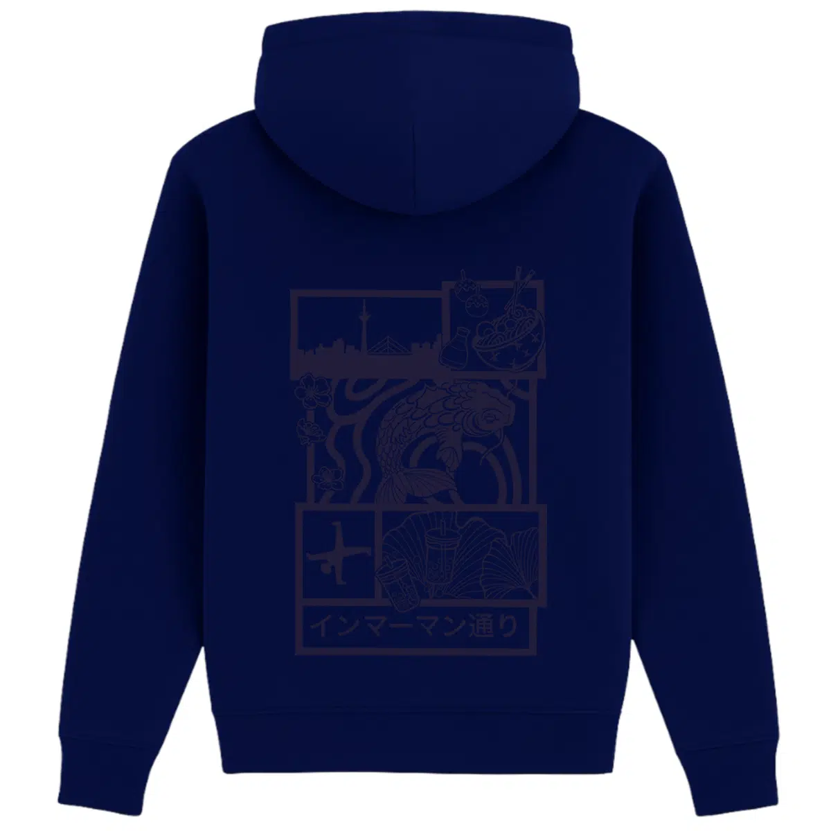 Hoodie Japan Koi Purple
