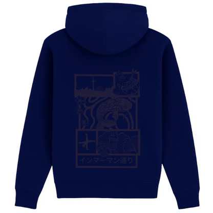 Hoodie Japan Koi Purple