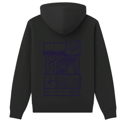 Hoodie Japan Koi Purple