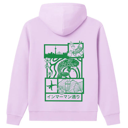 Hoodie Japan Koi grün